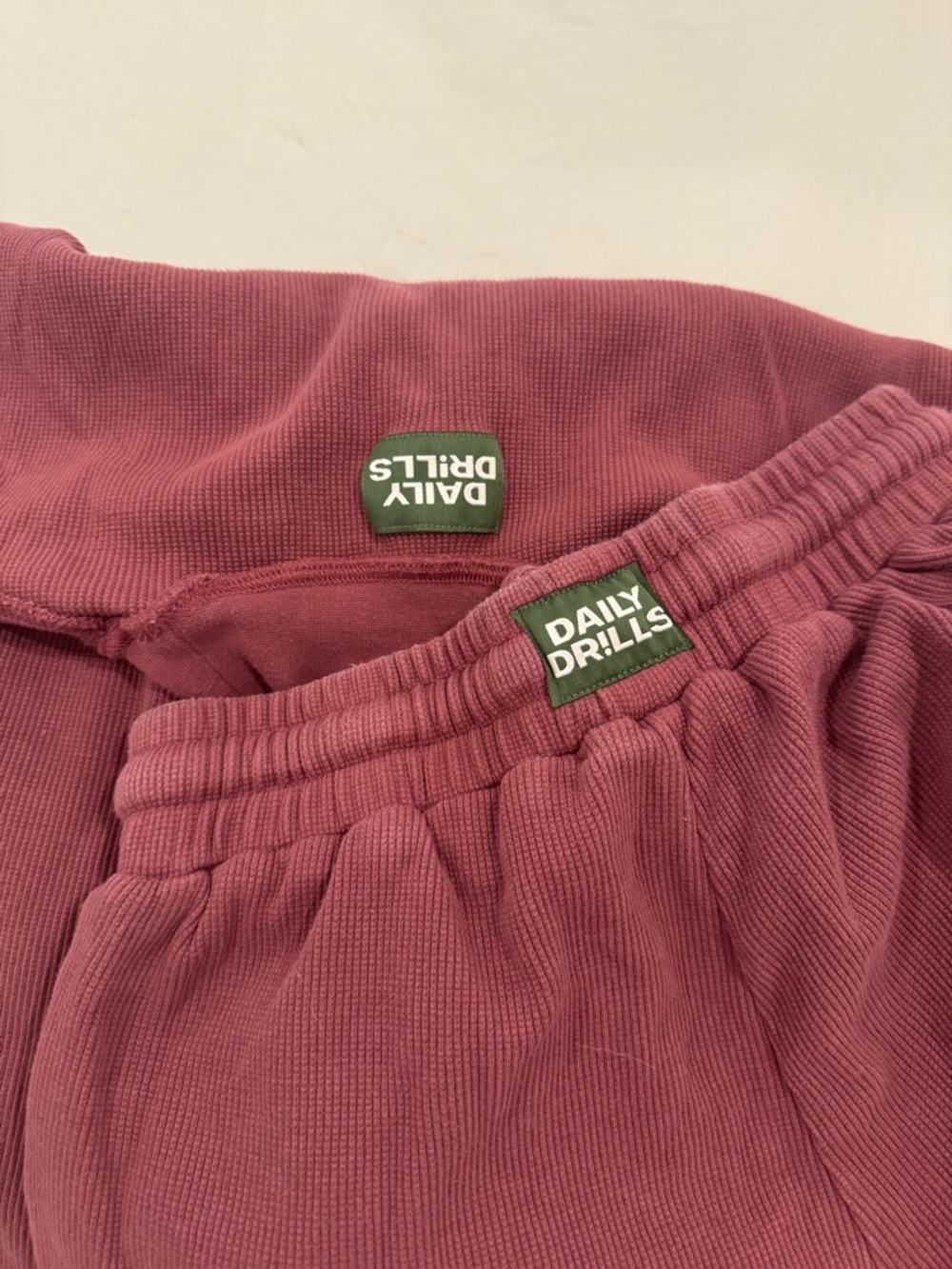 Daily Drills Thermal Set in Wine XS/S - Picture 4 of 5